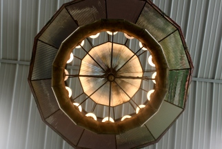 This Crazy-Cool Chandelier was Inside of the EH Historical Society (photo by ArtlandishAngel)
